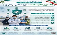 شعار دومین روز هفته سلامت، شنبه 26 اردیبهشت ماه: «تاب‌آوری نظام سلامت، مدیریت علمی در بحران»